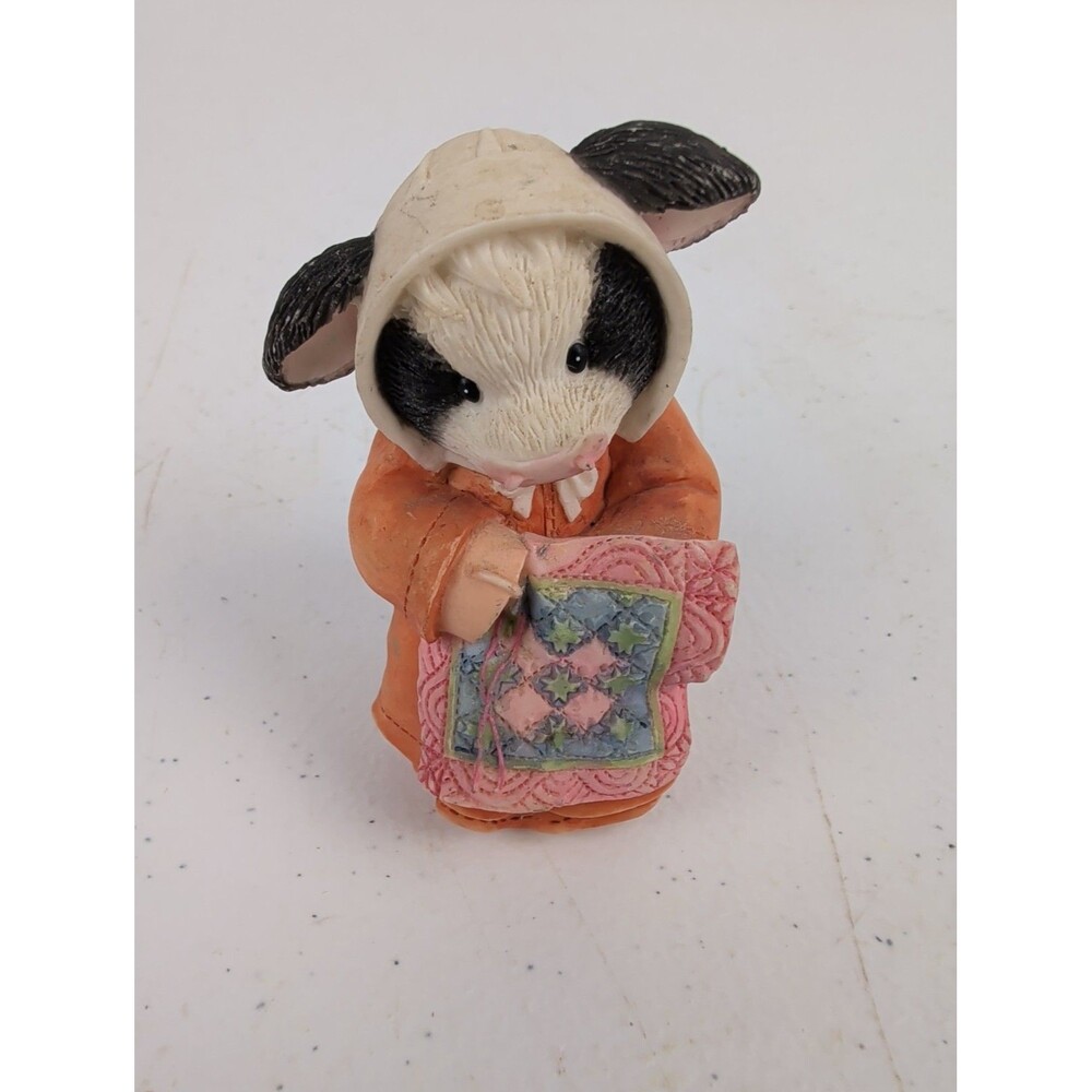 Marys Moo Moos You're Sew Caring enesco 645443 Quilting Figurine